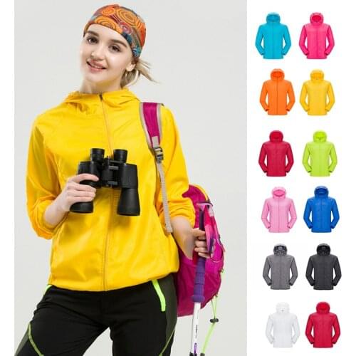 Ultrathin Sun Protection Clothing Camping Cycling Jacket Quick-Drying Anti-Uv Sunscreen Jacket Waterproof Rain Jacket Windbreake