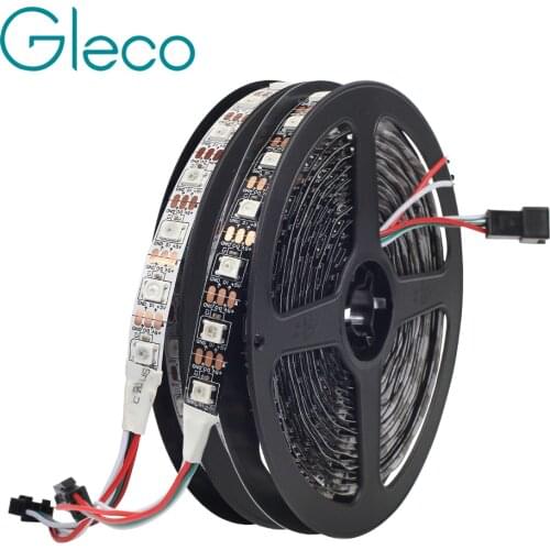 WS2812B LED Strip 5050 RGB 5V 30/60/144LED Pixels ws2812 IC Addressable color RGB LED Strip Light IP30 IP65 IP67 Waterproof