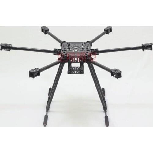 ZD850 Full Carbon Fiber ZD 850 Hexa-Rotor Frame Foldable Arm Hexacopter Frame Kit with Unflodable Landing Gear for FPV
