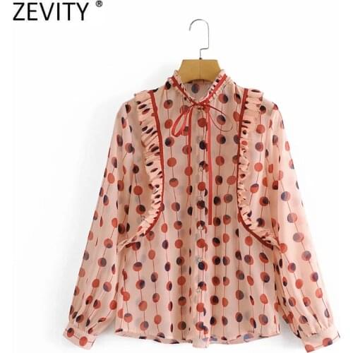 Блузки в горошек ZEVITY China At AliExpress