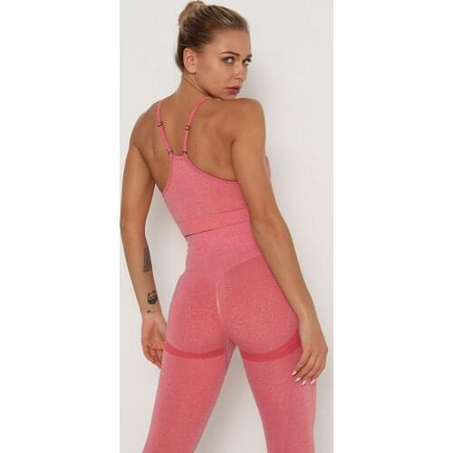 Yoga Clothing Set Sports Suit Women Workout Sports Outfit Fitness Set Wear High Waist Gym Seamless Workout Clothes For Women