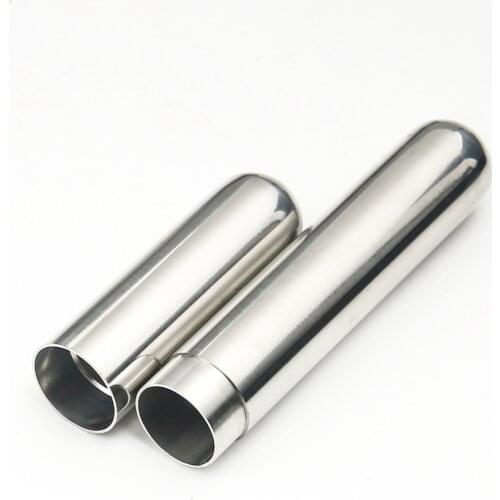 1 PC Stainless Steel Travel Cigars Storage Box Exquisite Mirror Single Cigar Tube High Quality Portable Smoking Accessories Gift