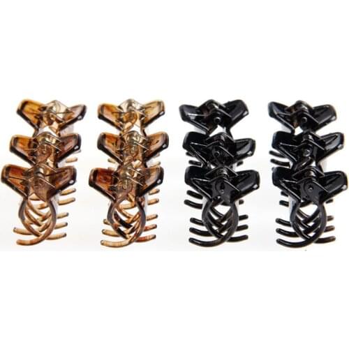 12 Pcs Girls Women Hair Accessory Styling Plastic Mini Clip Claw Clamp New null