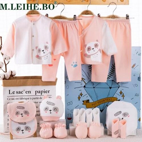 18pcs/lot Baby Infant Boys Girls Unisex Clothes Newborn Gift Box Sets Pure Cotton Newborn Baby Full Moon Baby Gift Supplies
