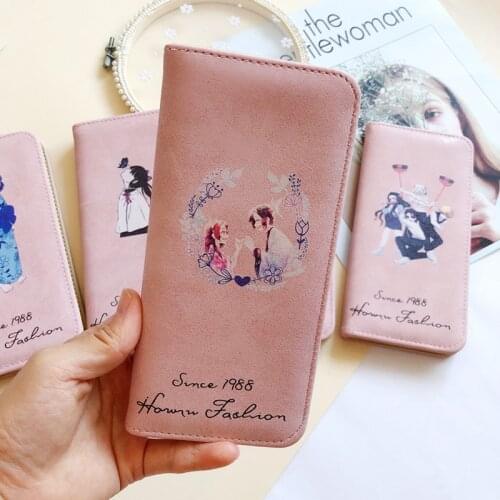 18CM Long style Japan Anime Demon Slayer Rengoku Kyoujurou Kanroji Mitsuri Tokitou Muichirou Canvas wallet Card bag Gift