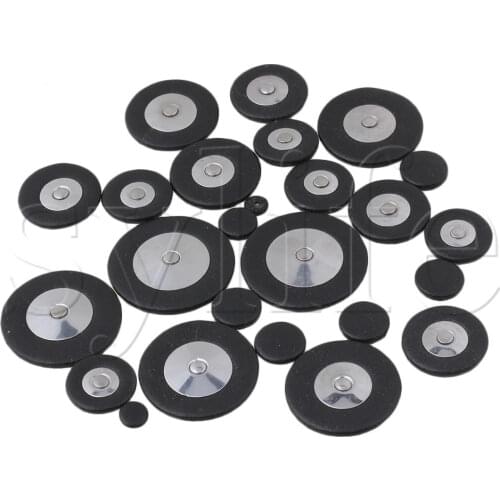 25 Saxophone black Leather Pads For Alto Saxophone