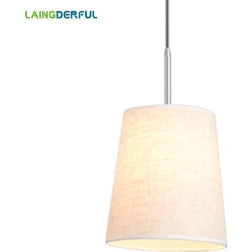 LAINGDERFUL Art Deco LampShade Cloth Art Lamp Shades for Table Lamps Flax Decoration Chandelier Lamp Cover Light Cover