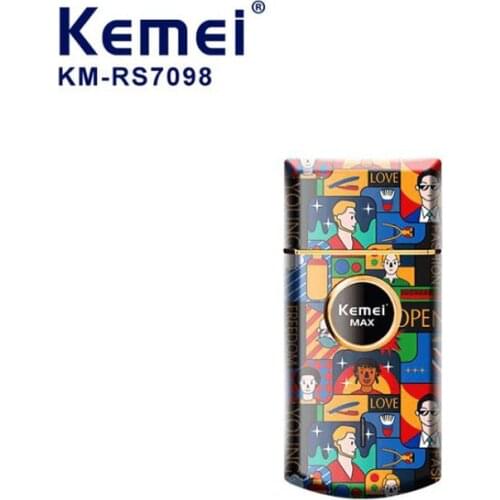 Kemei electric Shaver KM-RS7098 rechargeable reciprocating shaver mens shaver beard trimmer USB floating shaving