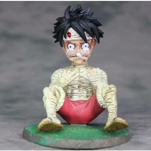 Anime Toy One Piece Straw Hat Pirates Mission Captain Cry Luffy Shut up Garage Kit Garage Kit Model