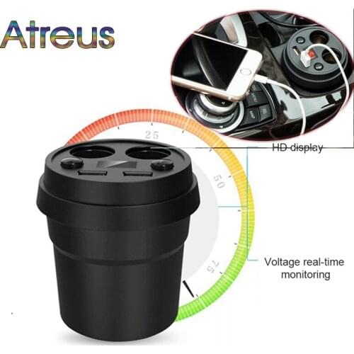 Atreus 3.1A Multi-function car charger Cigarette Lighter For Citroen C4 Hyundai Solaris I30 VW Polo Ford Fiesta Fusion Mustang