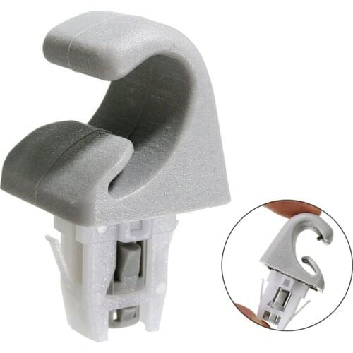Car Sun Visor Bracket Hook Clip For Toyota Camry Corolla Highlander Prius RAV4 Grey Plastic Easy Installation Direct Replacement
