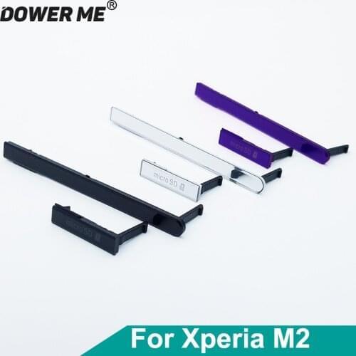 Dower Me USB Charging Port +Sim Card +Micro SD Jack Port Slot Cover for Sony Xperia M2 S50H Dual D2303 D2305