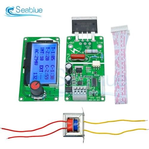 40A 100A Digital LCD Spot Welder Welding Machine Double Dual Pulse Encoder Time Control Weld Module Board Electronic Controller