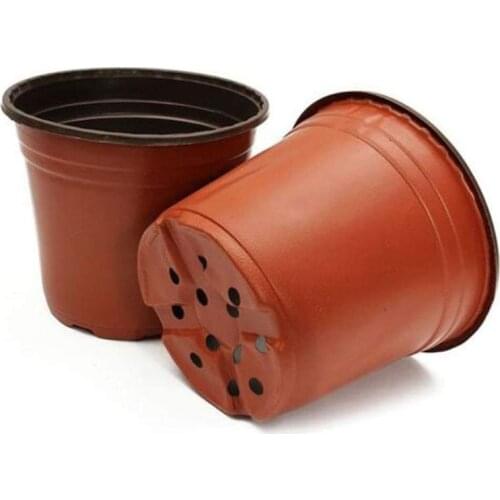 Flower pot pp plastic flower pot desktop potted green plants garden soft nursery flower pot simple flower pot hanging orchid pot