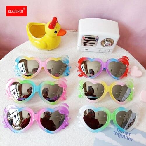 Children Cartoon Heart-shaped Toy Glasses Sunglasses Baby Girl Boy Love Goggles Toy Glasses Outdoor Kids Summer Beach Eyewear