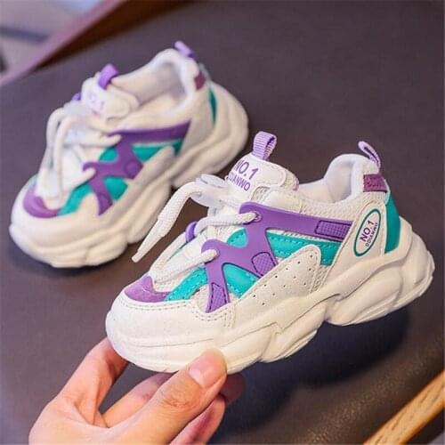 2020 New Autumn Baby Toddler Shoes Boys Girls Kids Trainers Shoes Fashion Breathable Running Shoes Soft Bottom Children Sneakers