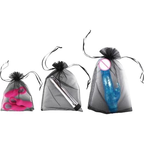 OLO Adults Vibrator Gauze Packing Mesh Bag Utensil Appliances Drawstring Pouch Adults Toys Bag Bondage BDSM Secret Organizer