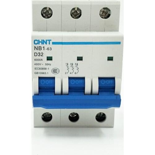 NB1-63 3P D32A Residual Current Operated Circuit Breaker