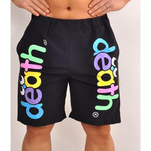 2021 New Summer Fitness Running Sports Mens Shorts Loose Stretch Fashion Trend Letterprint Casual Simple Midwaist 5