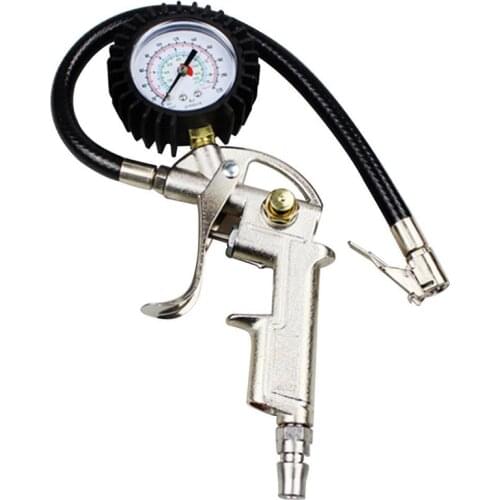 New Auto Tire Pressure Gauge For Car Motorcycle SUV Inflator Pumps Tire Repair Tools Pressure Gun Type For Air Compressor