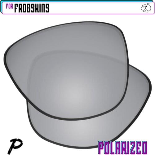 EZReplace Polarized Replacement Lenses for - Oakley Frogskins Sunglasses - Silver P