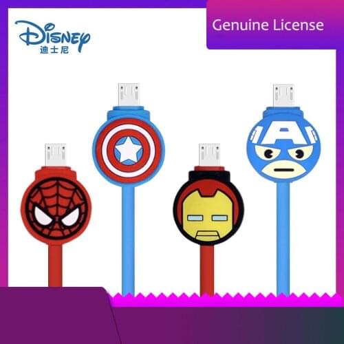 Marvel Spider Man Captain America for Android Mobile Phone USB Charging Cord Micro USB Cable Fast Charge USB Data Cable Line