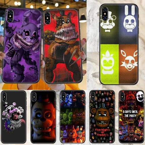SFM Fnaf Animatronics Phone Case Cover Hull For iphone 5 5s se 2 6 6s 7 8 12 mini plus X XS XR 11 PRO MAX black art funda trend