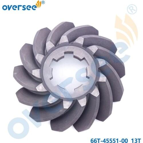 66T-45551 Pinion Gear For Yamaha Outboard Motor 2T 40HP 40X Pursun Hidea Outboard Engine 66T-45551-00