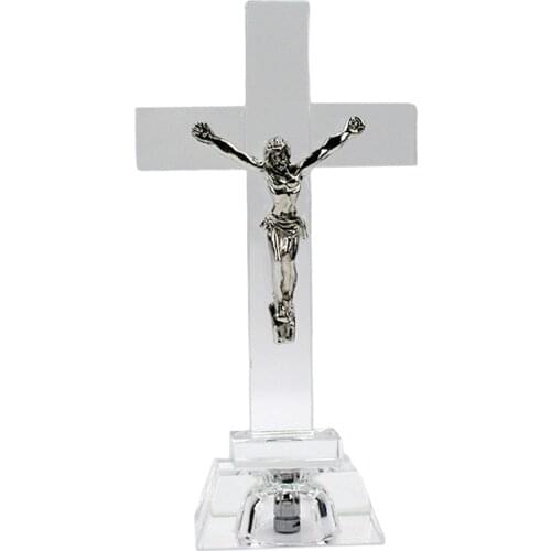 Crucifix Christ Statue Cross Figurine Prayer Church Desktop Decorative Gifts