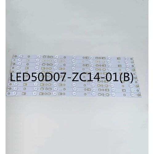 10pieces LED Backlight strip 7 lamps LED50D7-ZC14-01(B) for Haier LED50A900 LD50U3000 D50MF7000 50S510 screen V500HJ1-PE8