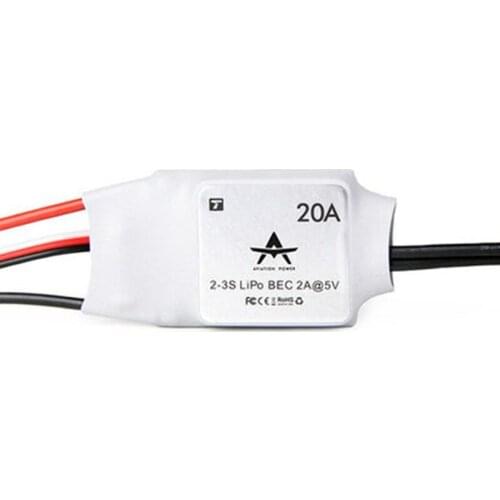 T-MOTOR AT series ESC AT 20A speed controller 2-3s Fixed-wing ESC support BEC output For RC fixed-wing airplane RC Model