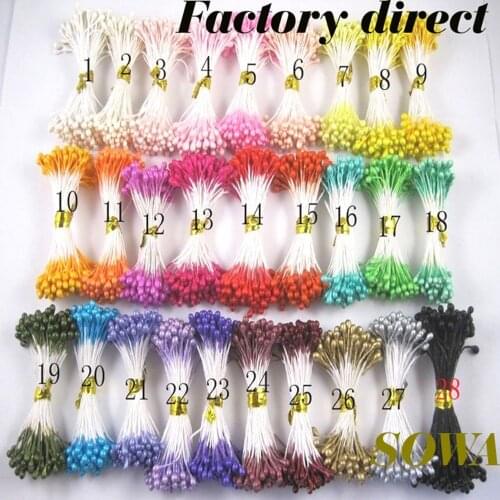 2016 Free Shipping Multi Color 3mm (900pcs/lot) Pearl Flower Stamen Floral Stamen For DIY Cake/Wedding Decoration