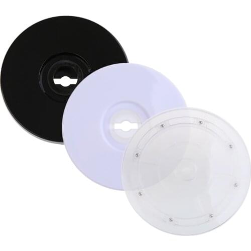 Universal 360 Rotating Disc Turn Table Plate for Shopping Window Office Exhibitions Watches Phone Jewelry Display Accessory
