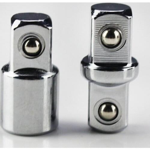 2pcs Universal 1/4" 3/8" Extension Wrench Adapters For Wrench-Sleeve Sleeve Adapter Drive Socket Converter