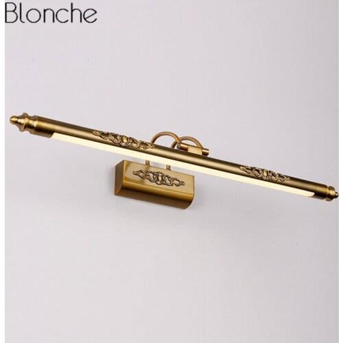 Bathroom Mirror Lamp Waterproof Retro Cabinet Vanity Lights Led Wall Lamp Sconce Light Fixture Modern Luminaire Home Loft Decor