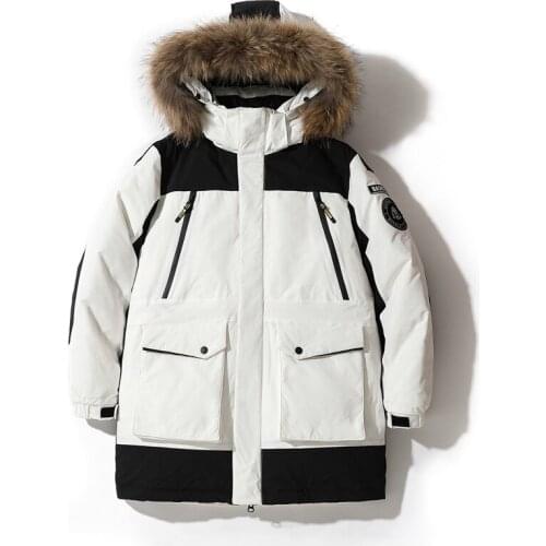 Winter Down Jacket Men Fur Collar Coat 2021 Brand New Thick Warm Coats Men Streetwear Windbreaker Jackets Male Fashion Clothing