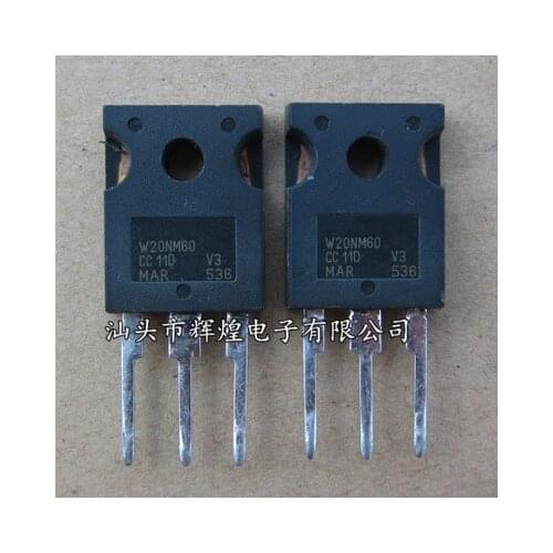 1.lot/2pcs W20NM60 STW20NM60 W20NM60FD 20N60 20A 600V TO247 original IC original In Stock