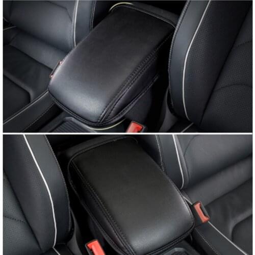 1Pc Armrest Cushion Cover For Volkswagen Tiguan MK2 2016 2017 2018 2019 Cushion For Car With Armrest Top Cushion Armrest Cover