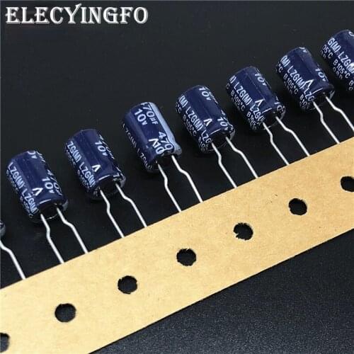 10pcs 470uF 10V470uf LTEC LZG Series 8x11.5mm Low Impedance Long Life 10V470uF Aluminum Electrolytic capacitors