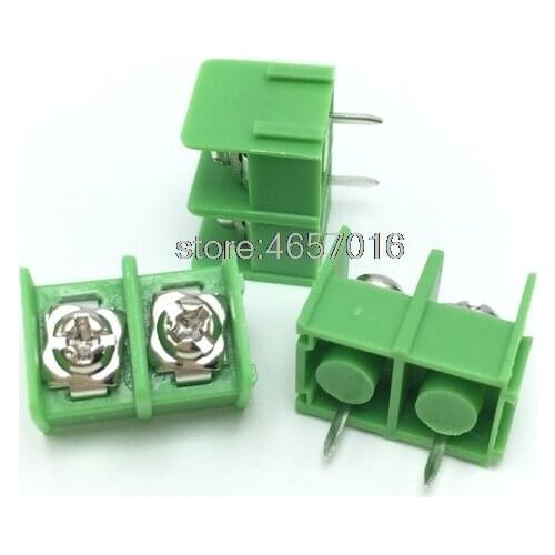 100PCS KF7.62-2P 7.62mm pitch pcb screw block Splice connector terminal KF7.62 2Pin 300v 20a ROHS Free shipping