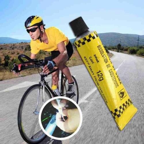 12g Tire Repair Glue Automobile Motorcycle Bicycle Tire Tyre Repairing Glue Inner Tube Puncture Repair Cement Rubber Cold Patch