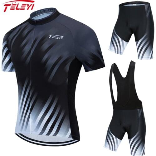 2021 Teleyi Pro Team Cycling Jersey Set Summer Mountain Bicycle Cycling Clotihng Men Pro Bike Clothing