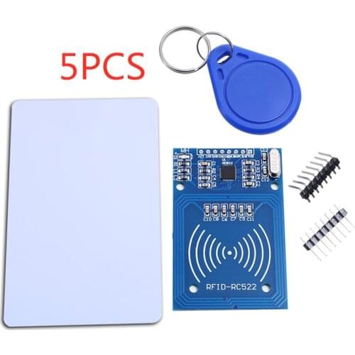 5set MFRC-522 RC522 RFID RF IC card sensor module to send S50 Fudan card, keychain for arduino