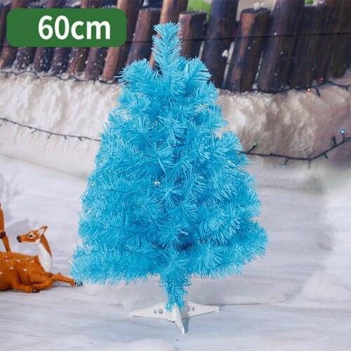 60cm Christmas tree sapphire blue mini artificial Christmas tree decorations Christmas decorations for home free shipping