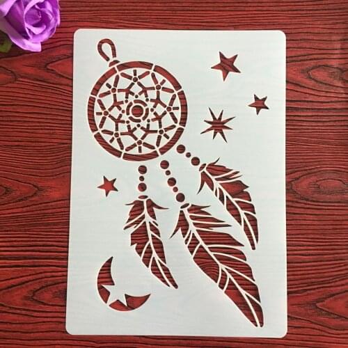 A4 size Wind chimes Wall Painting Stencils Stamp Scrapbook Album Decorative Embossing Craft Paper stencils for diy scrapbooking