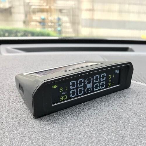 Car Auto LED Display TPMS Tire Pressure Monitoring w/ 4 Internal Sensors
