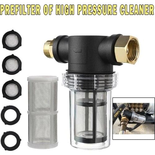 Centrifugal Pump Water Filter For High Pressure Washer Metal Mesh Pre-filter Garden Centrifugal Pump Water Filter Accessories