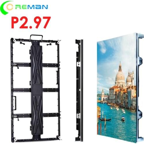 Coreman Indoor full color led display 500x1000 led video panel p2.976 p3.9 p3.91, paneles para pantallas led