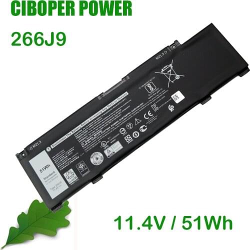CP Original Laptop Battery 266J9 11.4V 51Wh For G3 15 3590 3500 G5 15 5500 5505 Inspiron 14 5490
