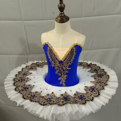 Blue Red Children Swan Lake Dance Performance Dress Women Ballet Tutu Costumes For Girls Kids Ballerina Performance Stage Wear